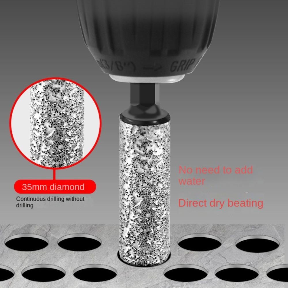 1pc /3pcs Marble Tile Hole Opener Dry-drilling Tile Drill Bit Drill Bit Grinding  Drill Bit Tool