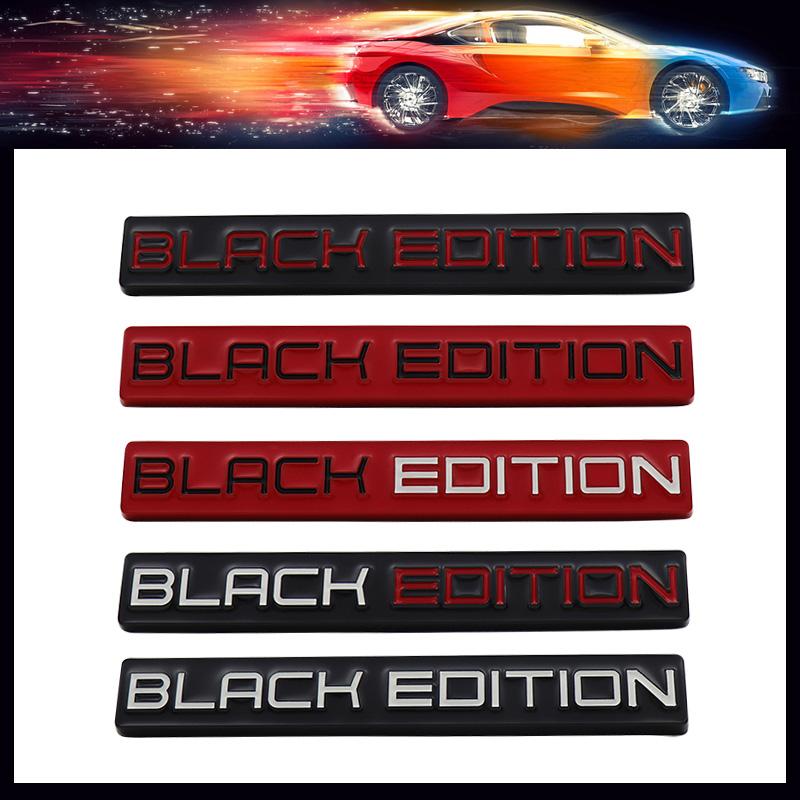 Car Styling Black Edition for Car Fender Side trunk Decal Emblem Badge Sticker