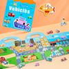 Fun Paper Foldable Magnetic Book Style Puzzle Early Education Cartoon Animal Traffic Recognition Matching Toys for Toddlers