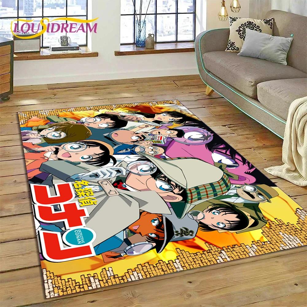 Anime Detective Conan Cartoon Rug Carpet for Living Room Bedroom Home Decor,Floor Mat Non-slip Decoration for Sofa Doormat Gift