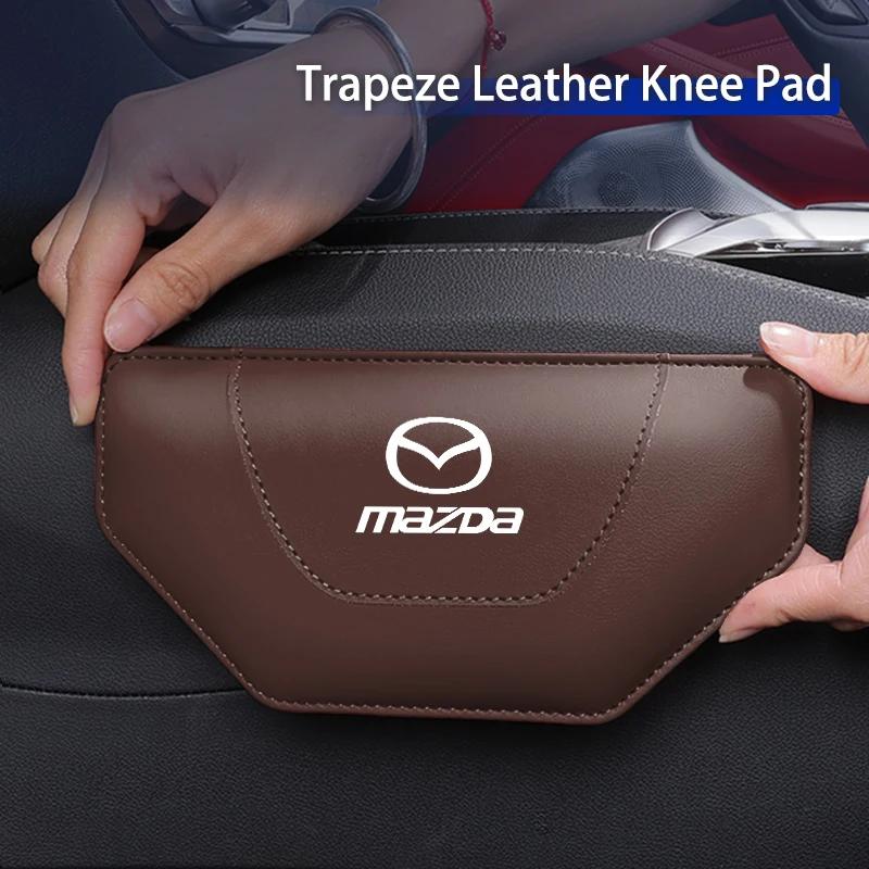 2025 Hot Leather Car Knee Leg Protective Pad Foot Armrest Cushion For Mazda 6 3 CX5 5 2 323 CX7 Demio Atenza Axela MX30 CX30 MX5
