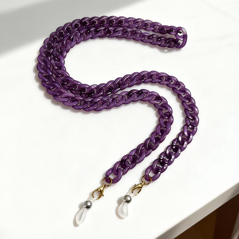 Colorful Handmade ABS Acrylic Eyeglass Chain - Jelly Shades Accessory