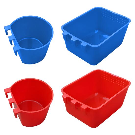 10 Pcs Chicken Cage Cups Hanging Feeding Cups Bird Food Bowls Bunny