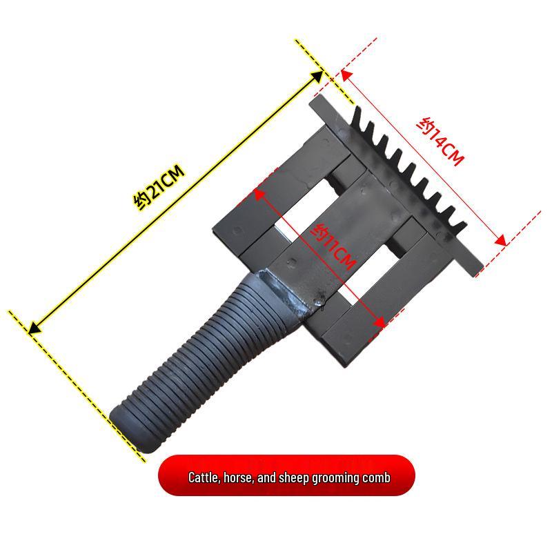 Livestock Grooming Comb: Anti-Itch Rake & Brush for Cattle, Horses, and Sheep