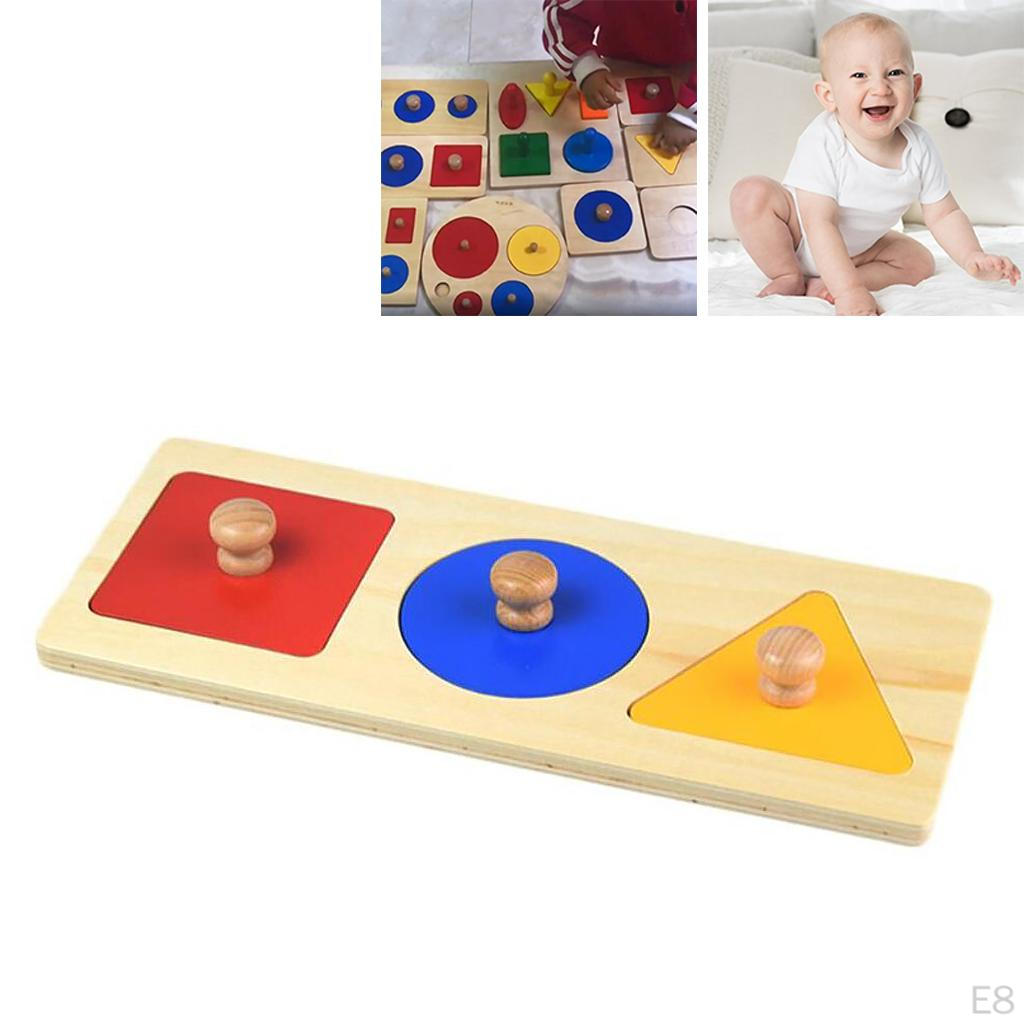 Colorful Shape Sorting Block Puzzle Recognition Sorter board for learning Early Educational