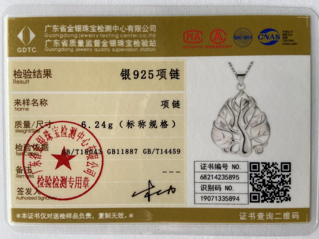 925 Sterling Silver Fashion Jewelry Pendant Necklace Wedding Gift