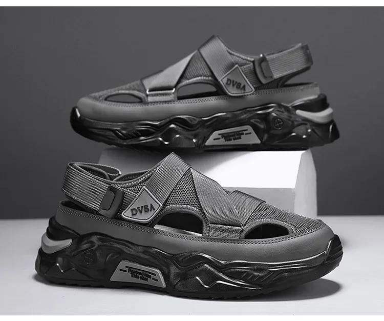2025 Summer Men's Anti-slip Sandals Men's Casual Shoes Outdoor Breathable Mesh Comfortable Sandals Beach Shoes
