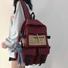 Schoolbag schoolbag female college student high school junior high school student travel waterproof backpack trendy brand male large capacity 