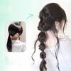 45cm Summer Ins Style Synthetic Braided Bubble Braids Wig Clip Sweet Girl Natural Fluffy Twisted Ponytail Hair Extension