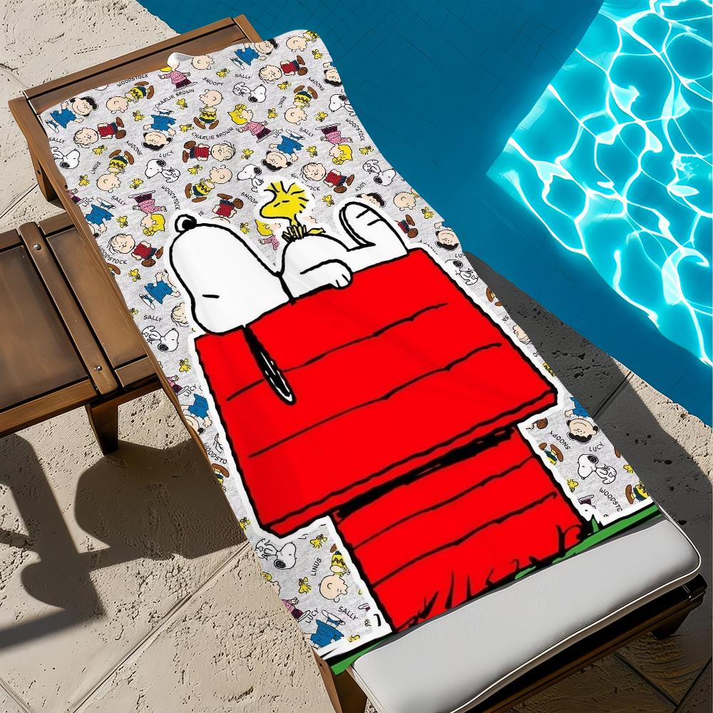 Towel Cartoon Beach Quick S-Snoopys-S Dry Pool Camping Towels Travel Soft Gift Gym Shower Cute Sports