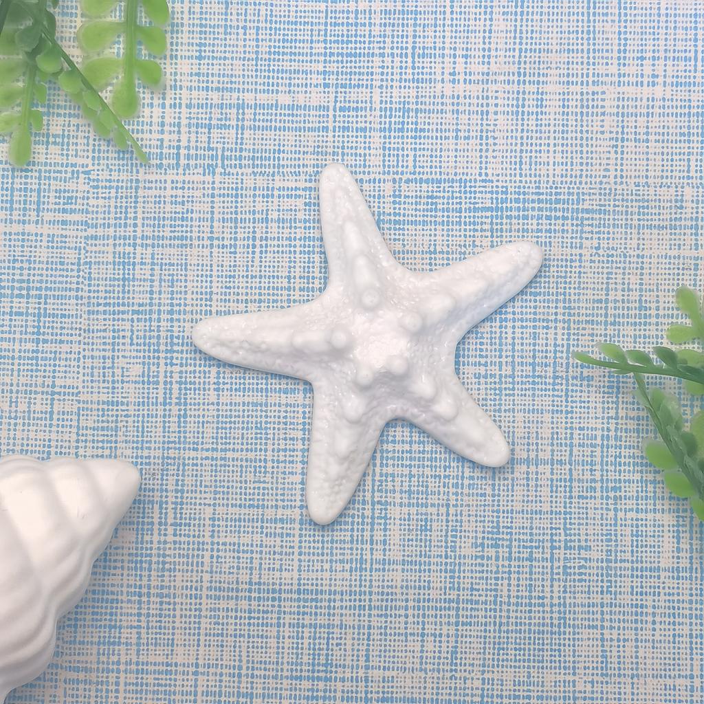 100pcs Simulation Starfish Resin Accessories Slime Filling Flatback Cabochon for Children's Hair Accessory Crystal Mud Crafts