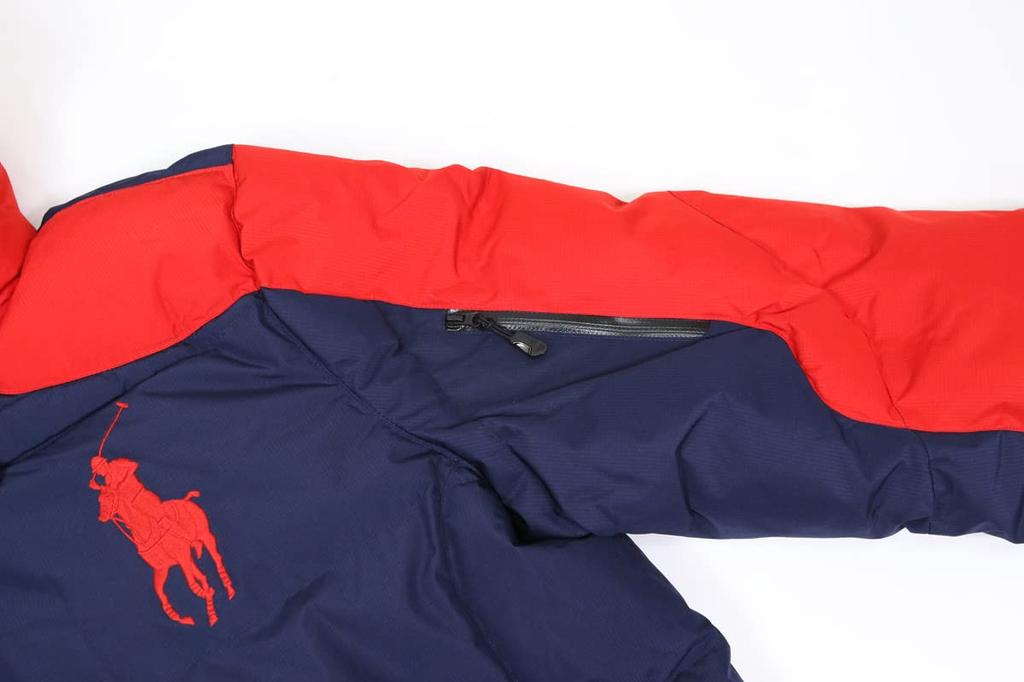 POLO RALPH LAUREN Big Pony Ripstop Parka Daunenjacke Herren 0101969-L-REDNAVY [Gebraucht]