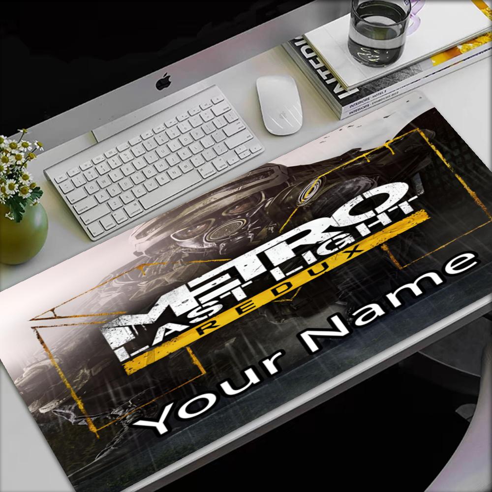 Custom Name Metro Theme Mouse Pad, Non Slip Rubber Base, Multifunctional Office & Home Decor, Perfect for Workspace Personalization.