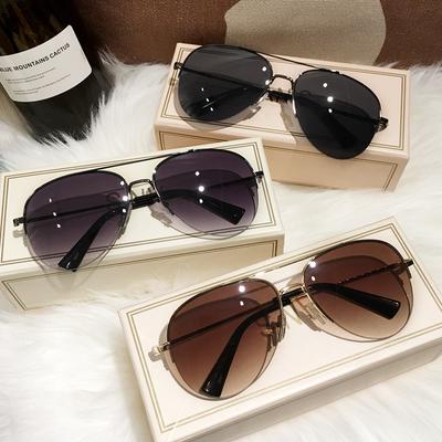 Personalized Women's Driing and Cycling Sunglasses Trendy Men's New Cool Sunglasses Sun Protection Pilot Sunglasses