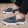Tassel Suede Loafers Man Moccasins Comfy Flat Men's Summer Shoes Fashion Slip-on Driving Casual Shoes For Man chaussure hommes