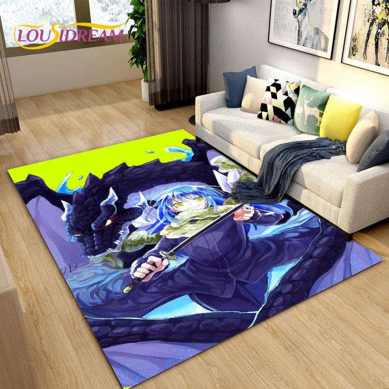 Tappeto Area Tappeto Anime I Got Reincarnated As A Slime, Tappeto per Soggiorno Camera da Letto Divano Zerbino Decorazione, Tappetino Antiscivolo per Bambini