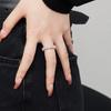 925 Silver Women's Oval Rhombus Diamond Ring - Niche, Light Luxury Design