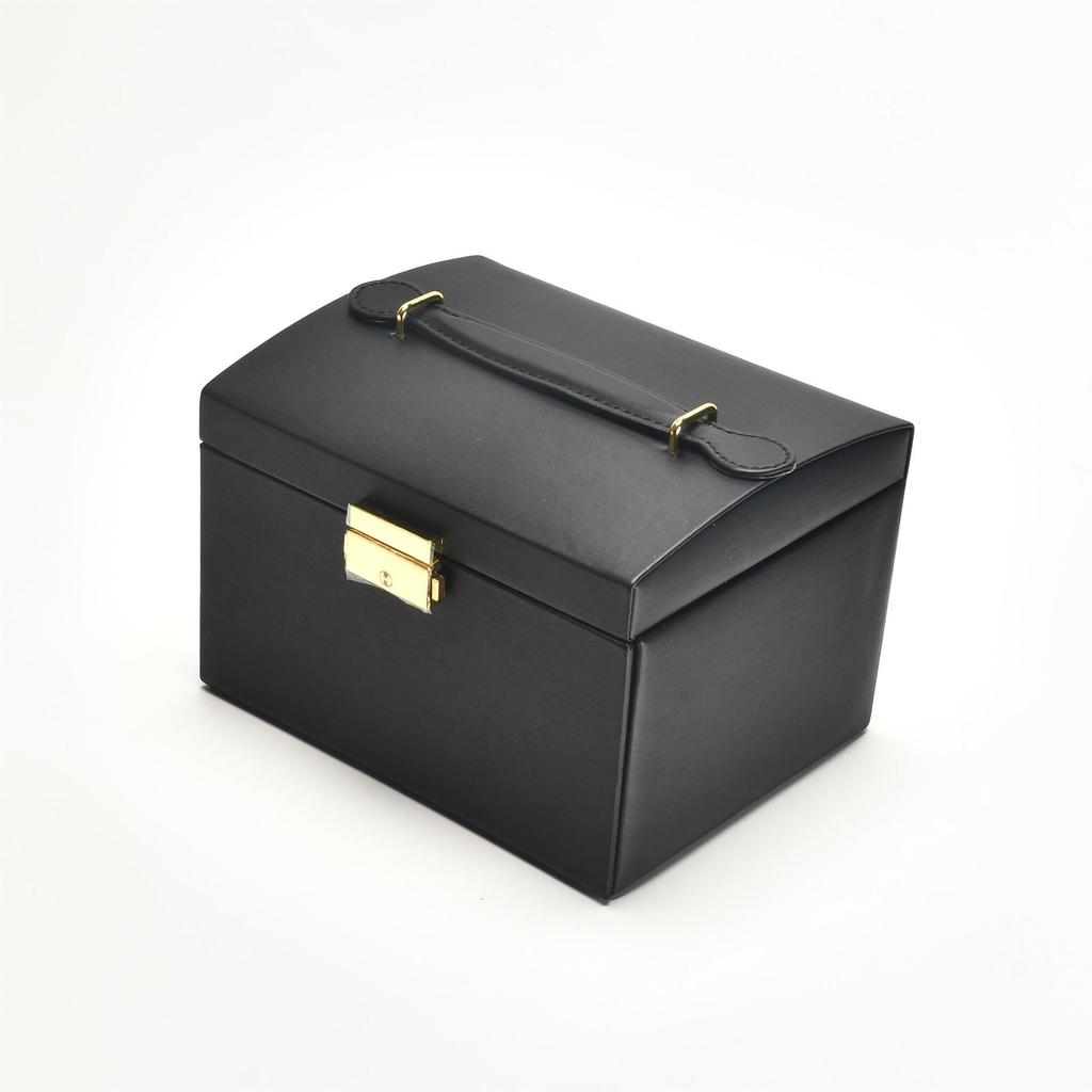 Elegant Three-Layer Jewelry Box: High-Capacity Storage for Necklaces, Earrings, and Rings