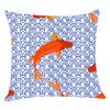 Japanese Style Cotton Linen Cushion Cover For Sofa Fish Series Pillow Cover Home Decorative 45X45Cm Fundas De Cojin