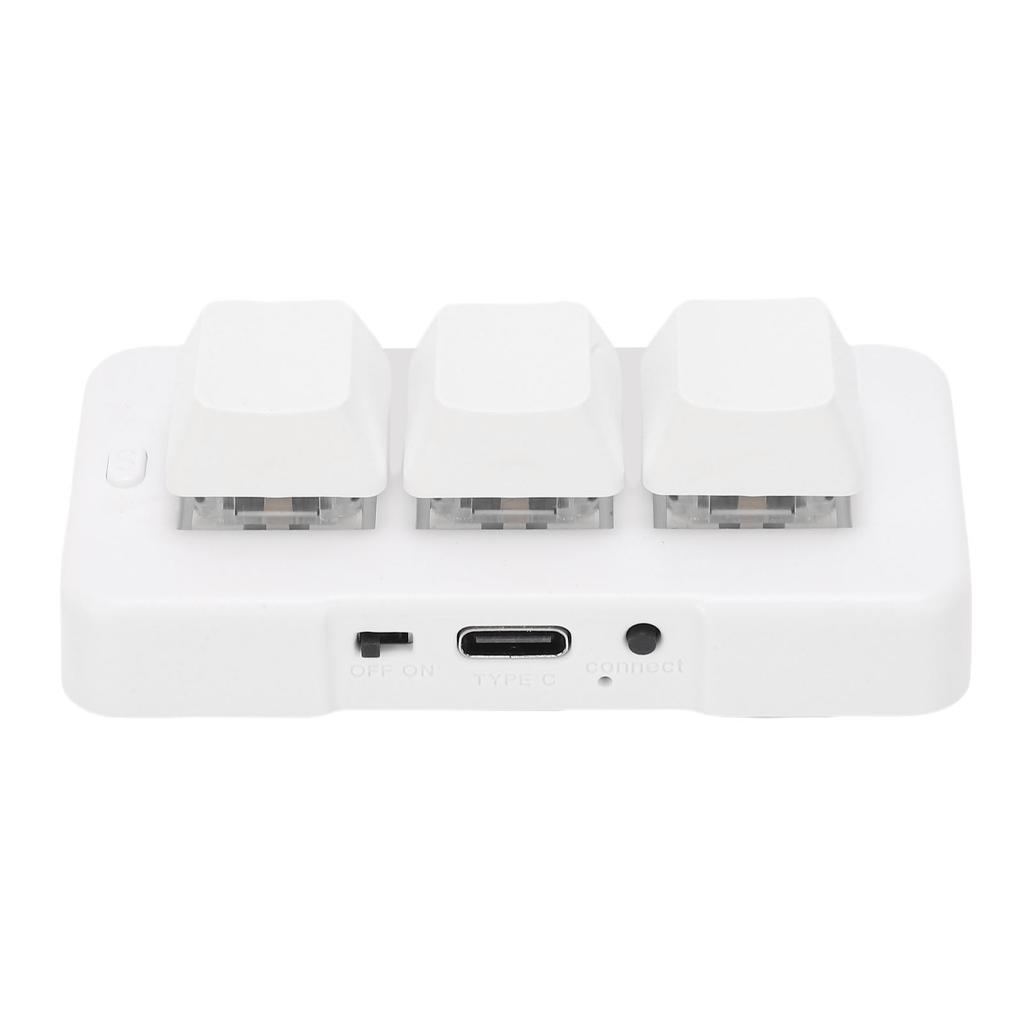 USB Wired 3 Key Keyboard Customize Programmable 3 Key Mechanical Keypad for PC Video Game