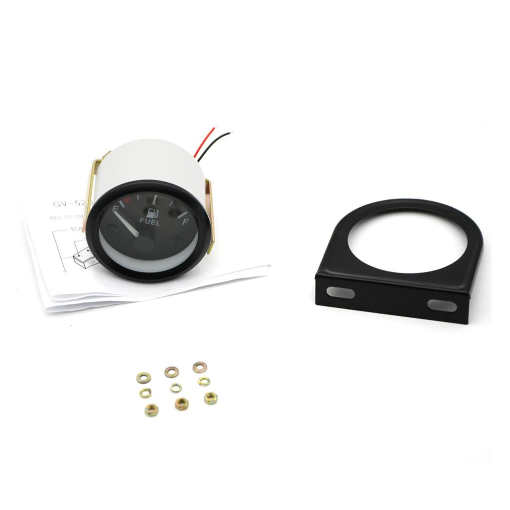 52mm Fuel Level Gauge Universal E 12 F Pointer Waterproof Oil Level Meter for Boat Yacht Truck