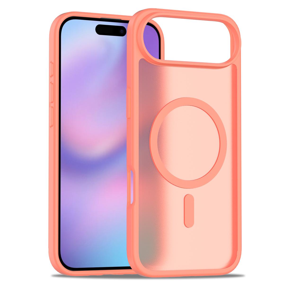 

Matte Silky Touch Case for Magsafe Mag Safe Iphone Air 17E 16E 16 Pro Max 15 Plus 14 13 12 17Pro Frosted Translucent Phone Cover Anti- Fingerprints iphone 12 Pro Max помаранчевий