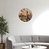 High-Quality Pastoral High-Quality Floral High-Quality Wooden High-Quality Wall High-Quality Clock, 10-16Inch High-Quality Silent High-Quality Wall