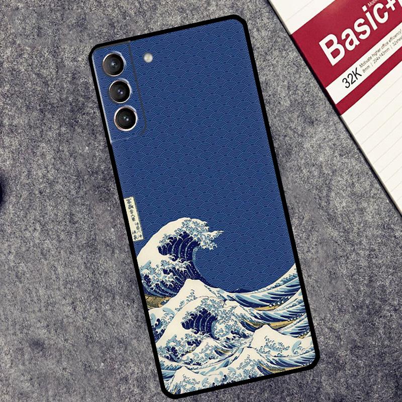

Japanese Great Wave of Kanagawa Case For Samsung Galaxy S24 S26 Ultra S10 S20 S21 S22 S23 Plus S25 FE S25 Ultra Cover Coque Galaxy S22