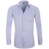 Men’s Plus Size Classic Long Sleeve Solid Dress Shirt