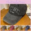 Embroidered Letters New York Baseball Caps Women Spring Fall Wash Shade Vintage