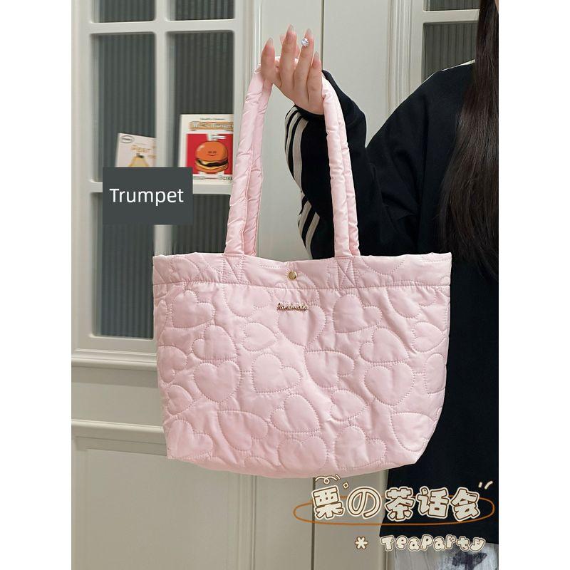 

Южная Корея Инс Преппи Стиль Сумка-тоут Большая Вместимость Сумка Женская Осень и Зима Досуг Сумка для Шопинга Студенческая Ручная Сумка через Плечо Candy Pink small size