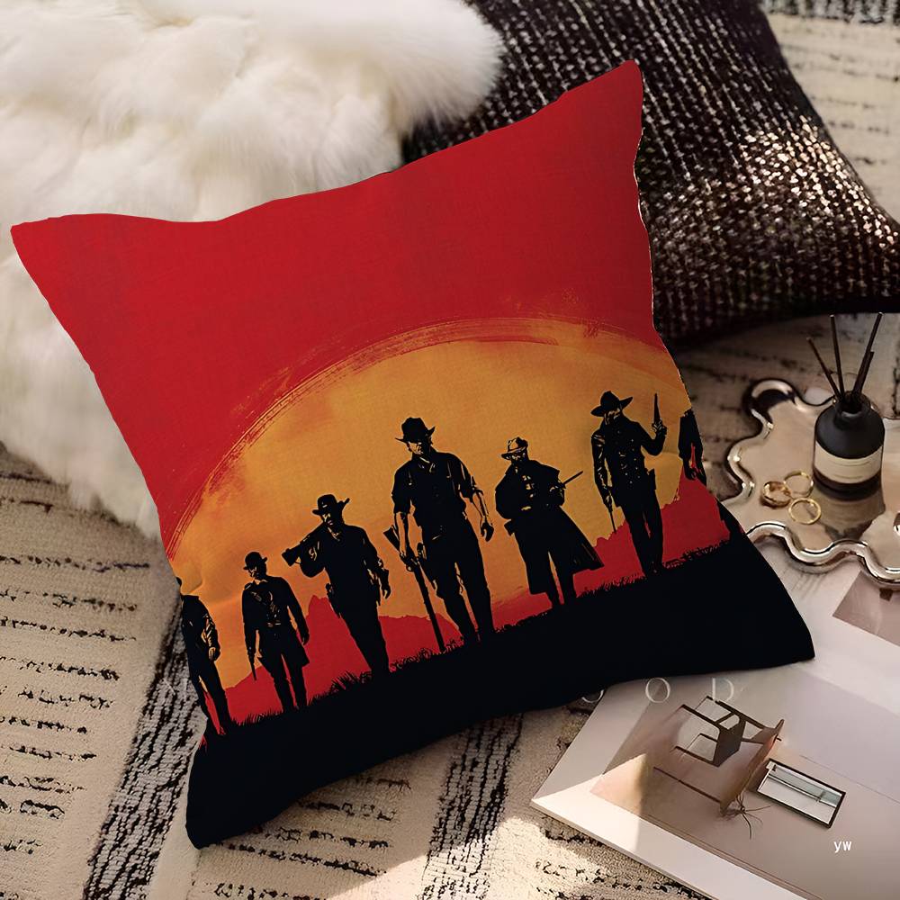 Spiel R-Red Dead-R-Redemptions 45*45cm Kissenbezug Kissenhülle Dekor Kissenbezug Heim-Kissenbezug Für Sofakissen