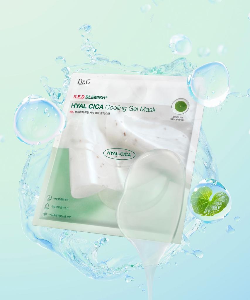 Red Blemish Hyaluronic Cica Cooling Gel Mask 27g 10 Sheets