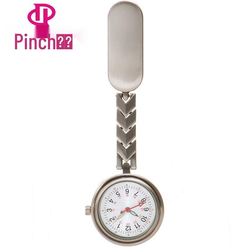 Engraved Women's Nurse Pendant Brooch Watch for Medical Use