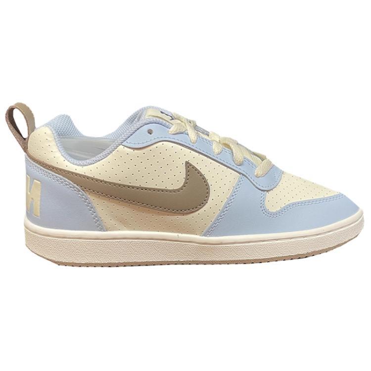 Nike Court Borough Low Top Skateboard Shoes Women's Beige Blue IM3377-021