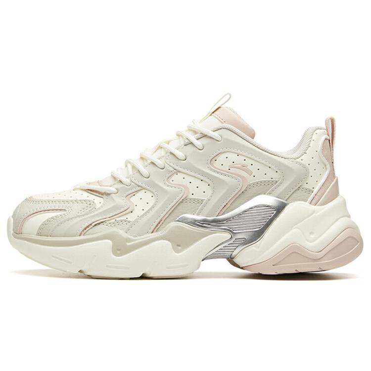 New ANTA Chunky Sneakers Women's Low top White/Gray 122018882-8