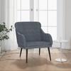 Day and Night - Day and Night Dark Gray Velvet Armchair 63x76x80 Cm