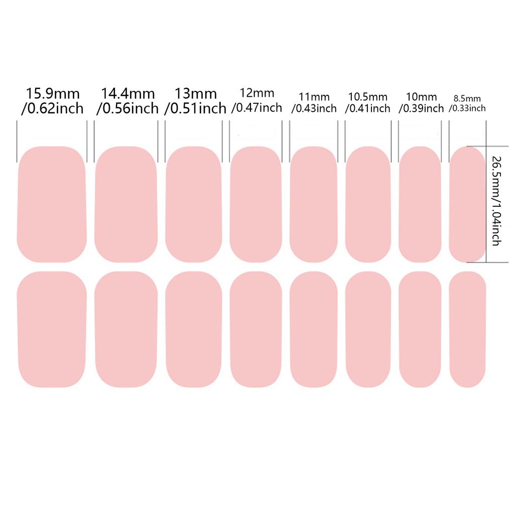 Trendy Nails Polish Wraps Gels Nail Strips French Tip Gels Nail Sticker Gradient Gels Nail Wraps Nail Art Decoration