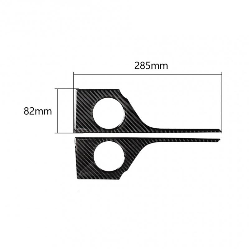 Panel Osłona Klamki Tylnych Drzwi Samochodu z Włókna Węglowego Naklejki Dekoracyjne Dla Lexus RX300 2016- Wnętrze