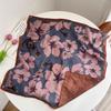 Summer new double-sided velvet scarf air-conditioned room with shawl women travel photo thin sunscreen 61 small square scarf