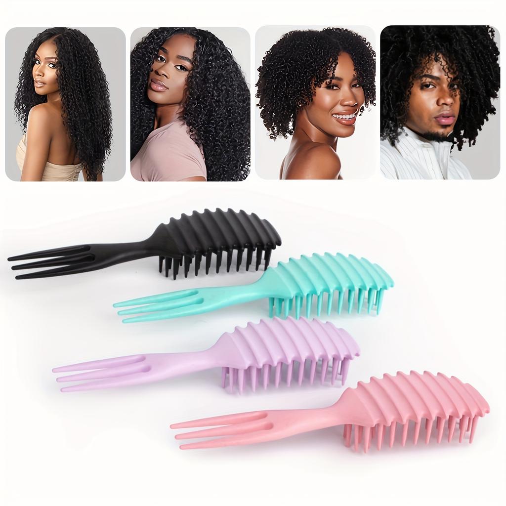 Lockenbürste - Sanfter Entwirr- und Stylingkamm für nasse oder trockene Locken, reduziert Ziehen und Separieren, ideal für Frauen, Männer, Mädchen