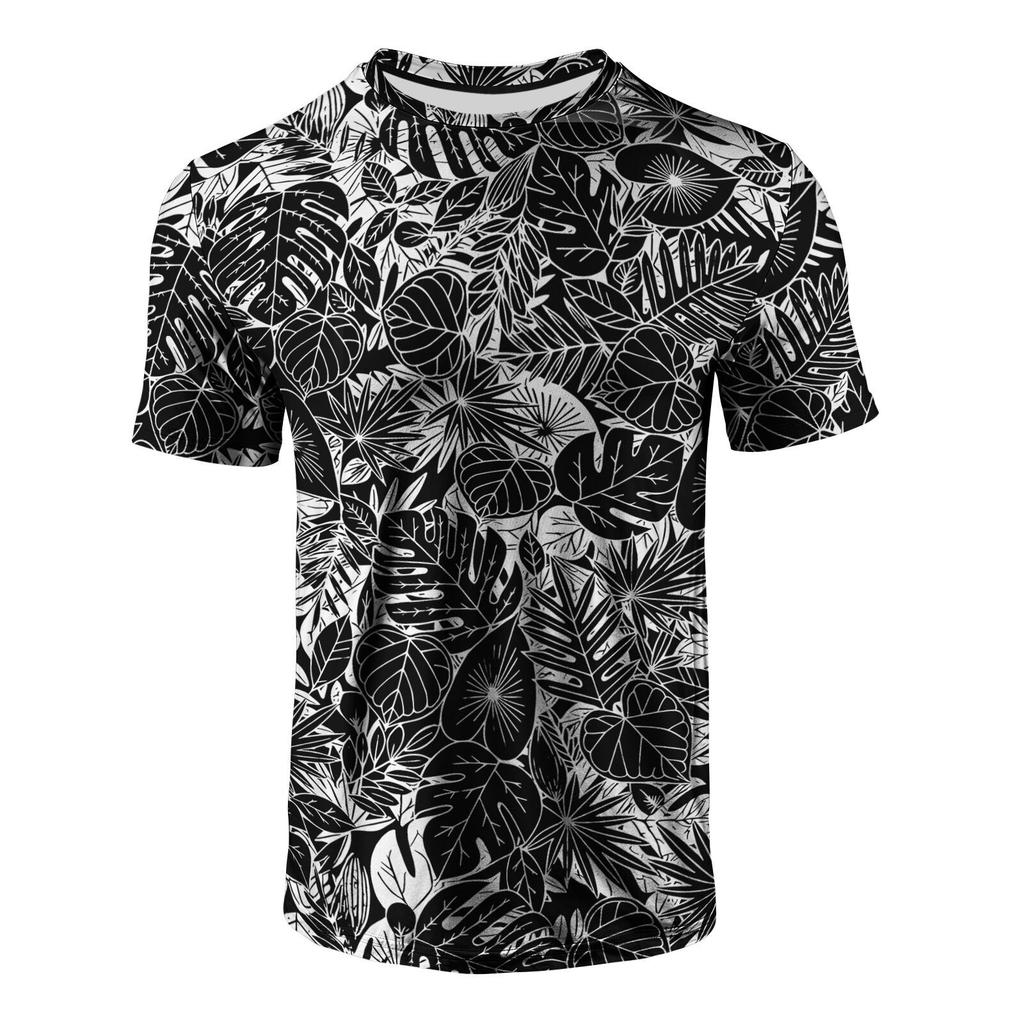 T-shirt Estiva da Uomo Girocollo Stampata in 3D Moda Versatile Traspirante Tendenza Casual