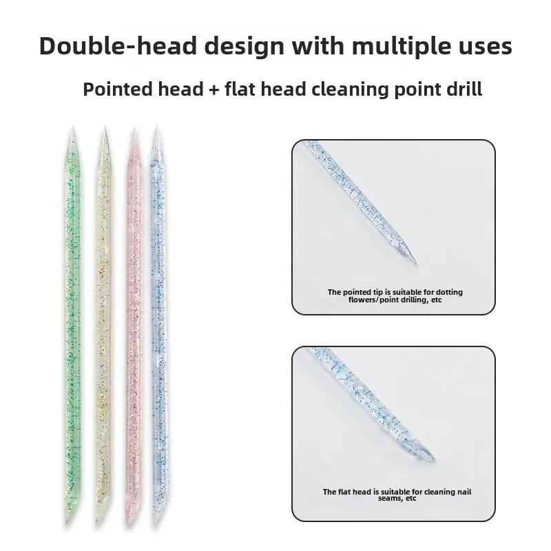 50 Pcs  Nails Accessories and Tools Crystal Cleaning Cuticle Rod Dead Skin Pushing Pedicure Nail Removal Manicure Consumables