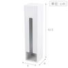 Yamazaki Magnetic Freestanding Plastic Bag Storage Tower, White, Approx. W8 X D8 X H32.5cm (Tower 7839)
