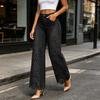 Women's Casual Lace Patchwork Jeans with Cutout for Versatile Everyday Wear