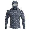 Men's Casual Drop-Shoulder Hooded Long-Sleeve  Shirt