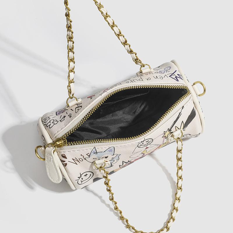 Transfer Beads Children's Fun Bear Cylinder Bag Fashion Crossbody Bag Female Summer