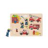 Firefighters Puzzle - Goki - For 2 Years and Over - Unisex - Wood