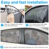 2Pcs Magnetic Car Window Sunshade Cover UV Protection Car Side Front Rear Window Mesh Curtain Protector Cover Auto Accessories