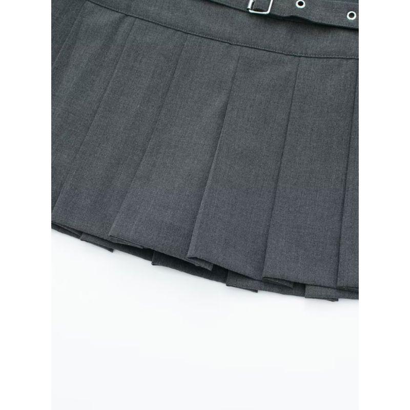 Fashion Kaslead Women's Casual Pleated Skirt